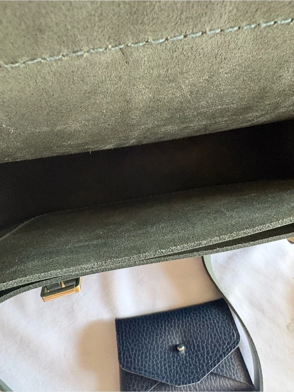 The Cambridge Satchel Company Forest Green Leather Satchel with Gold Hardware